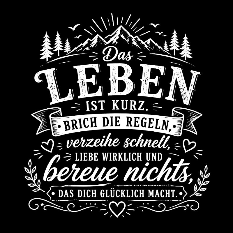 Lebe Mutig – Regeln brechen Zitat