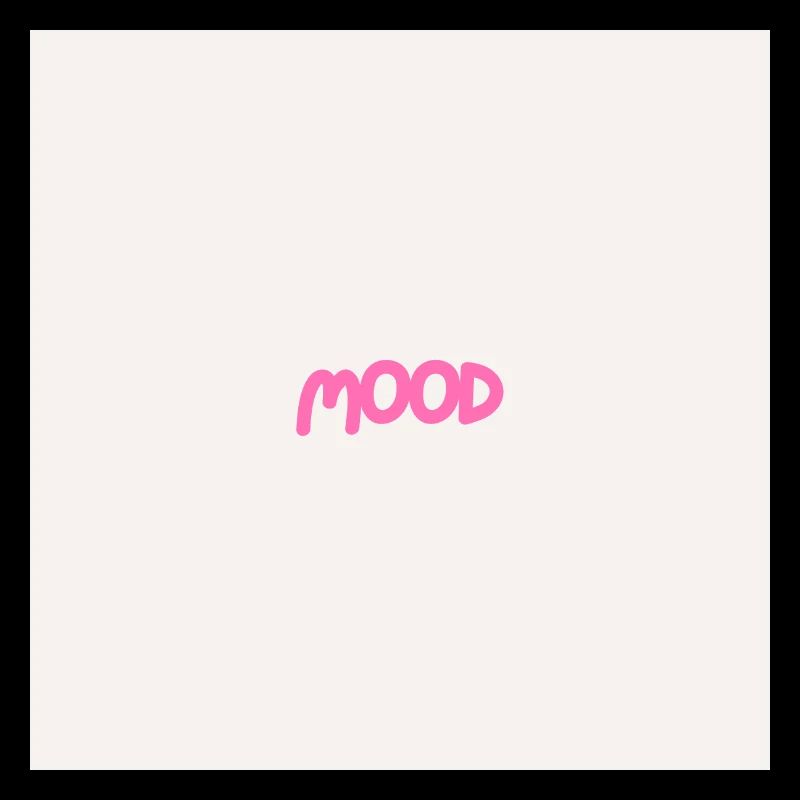 "MOOD" Graphic Tee Design