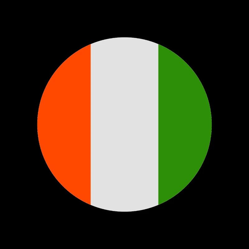 Round Irish flag