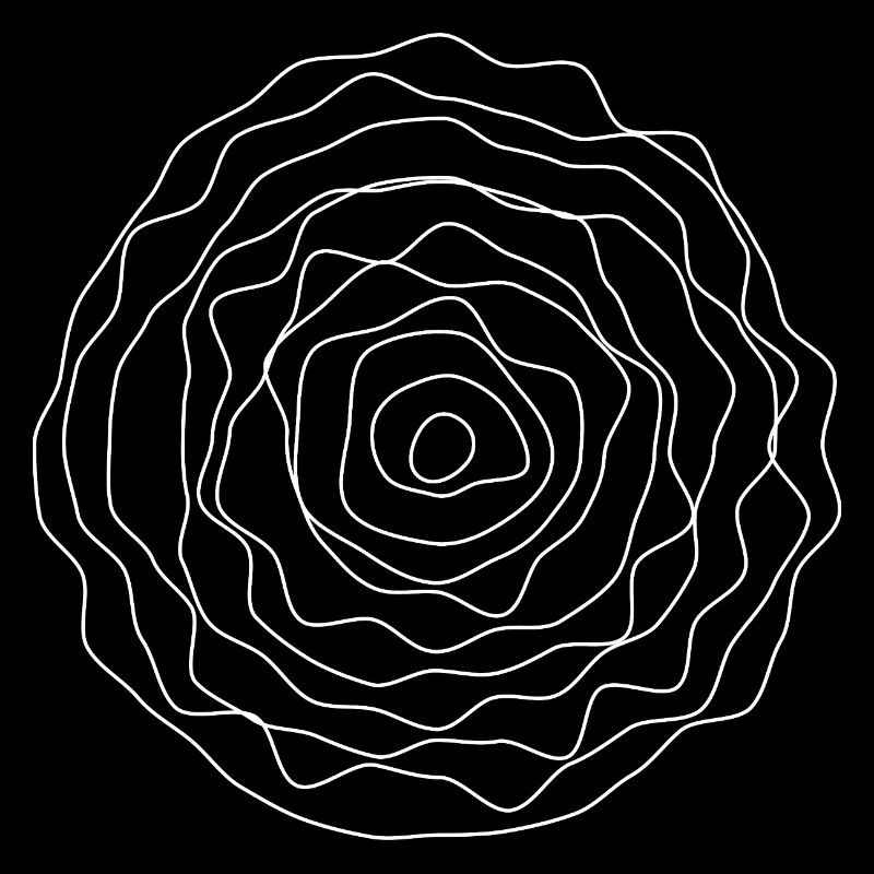 Concentric Line Rose