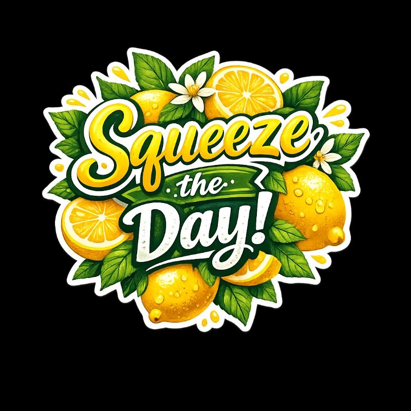 Squeeze the Day Lemon Design