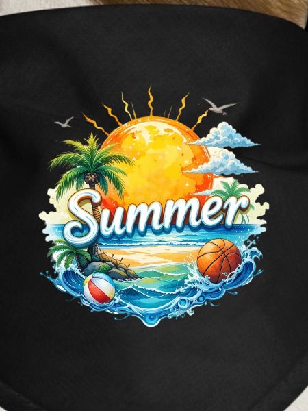 Summer Beach & Palm Trees