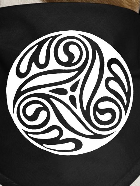Celtic White Spiral