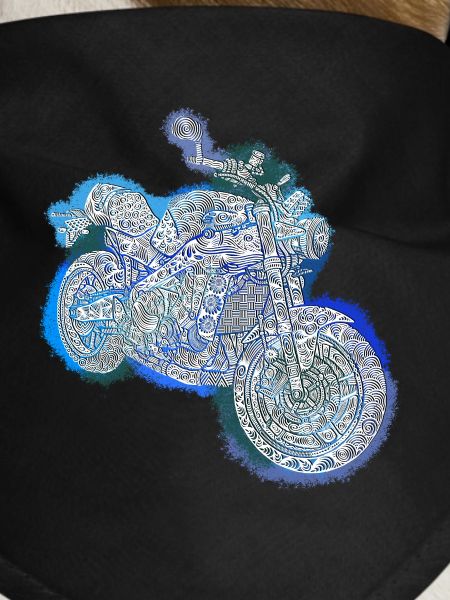 Zentangle-Motorrad