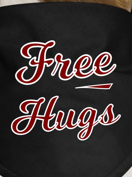 Free Hugs Lettering Design