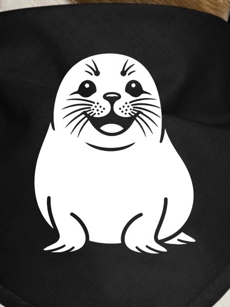 Cute seal silhouette
