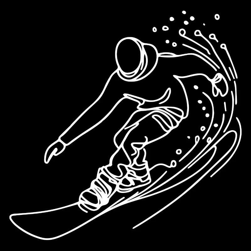 Dessin de snowboarder