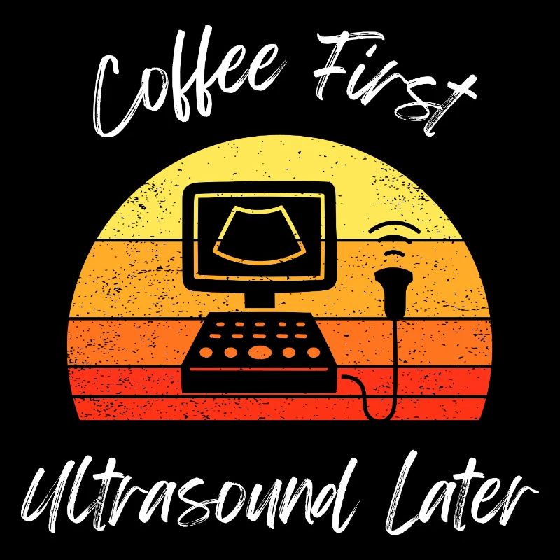 Café Première échographie plus tard Conception de t-shirt