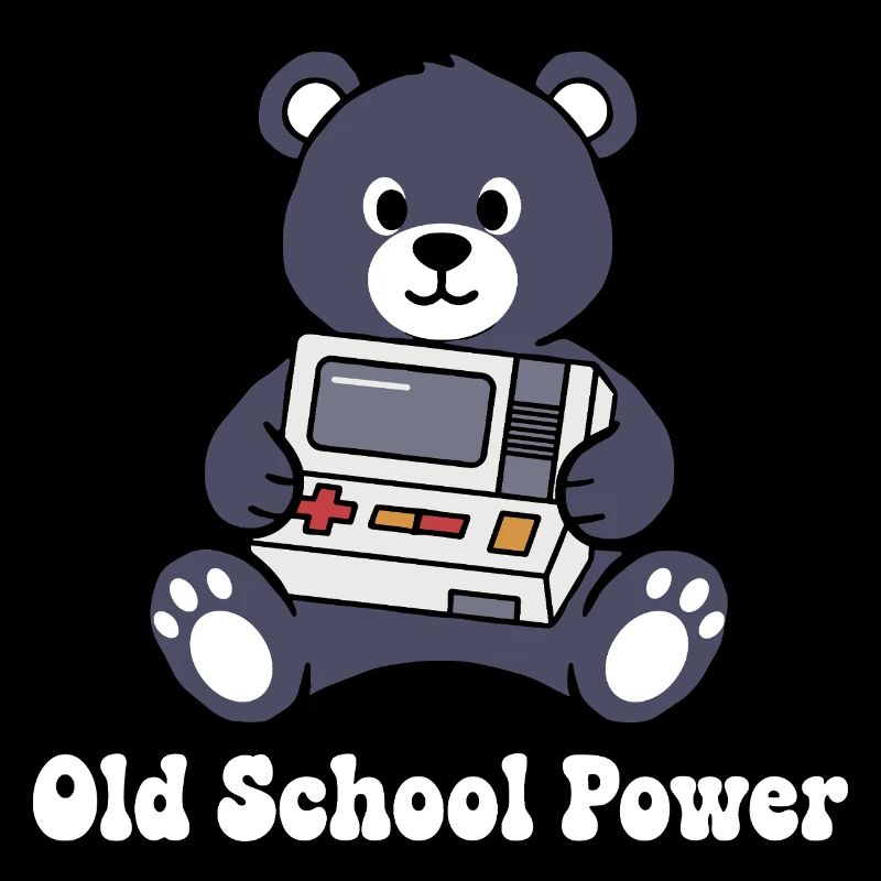 Old School Power Bear Retro Console