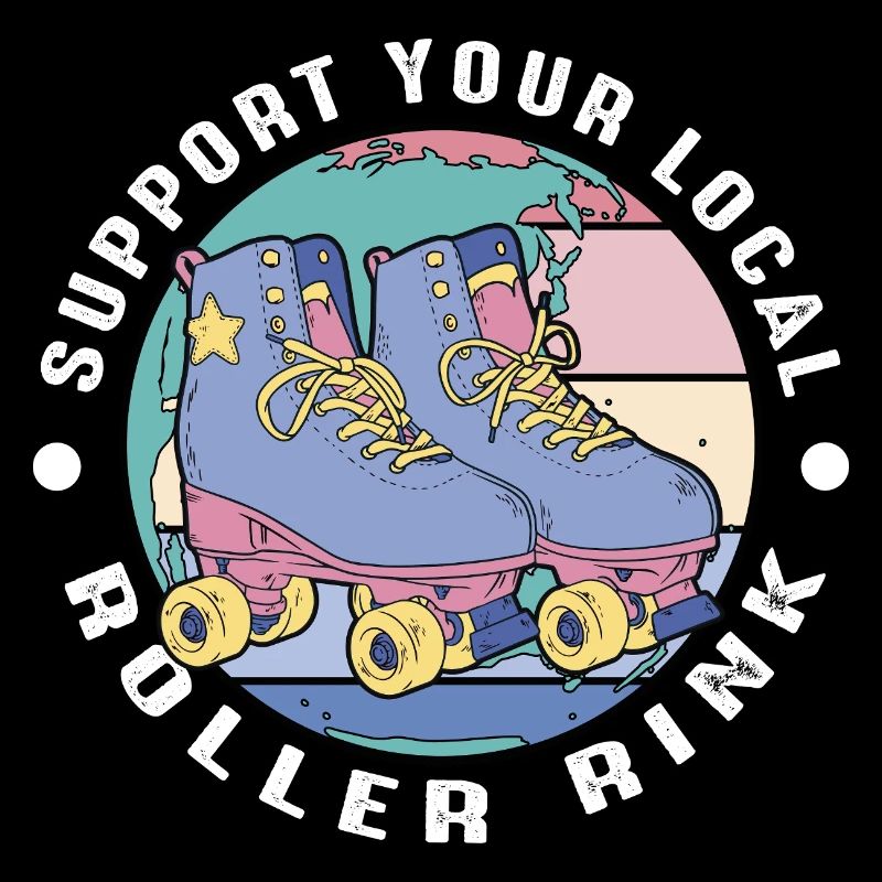 Rollschuhe Roller Skates Symbole Mädchen Rollschuh