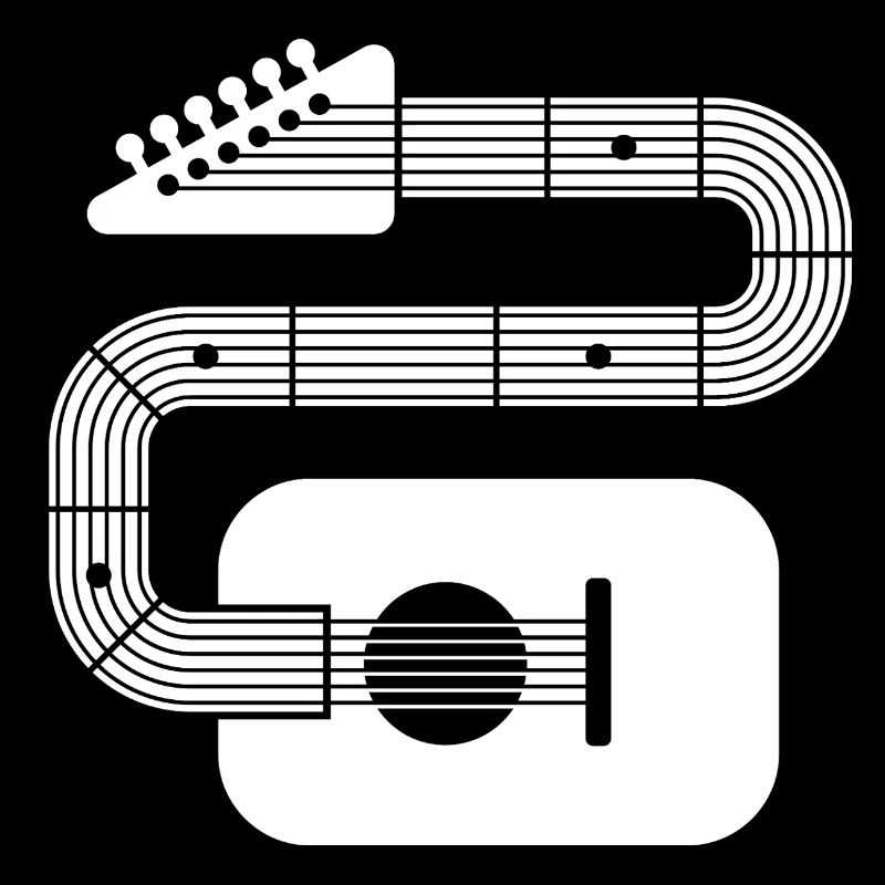 Abstract Shape Guitar