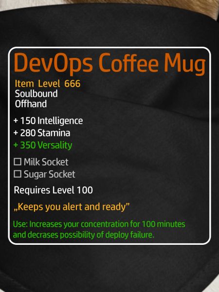 DevOps Kaffeetasse System Admin Theme