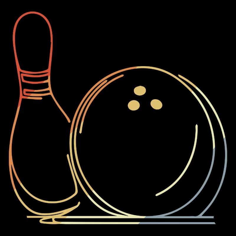 Bowling Ball and Pin Sketch