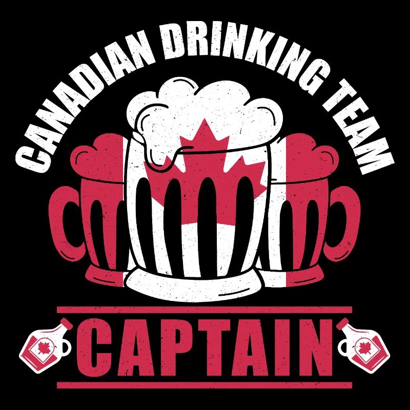 Canada Captain Beer Mug Maple Leaf Party Design