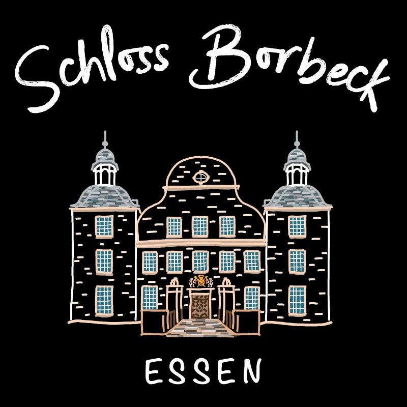 Essen, iconic moated castle Borbeck, Ruhr area
