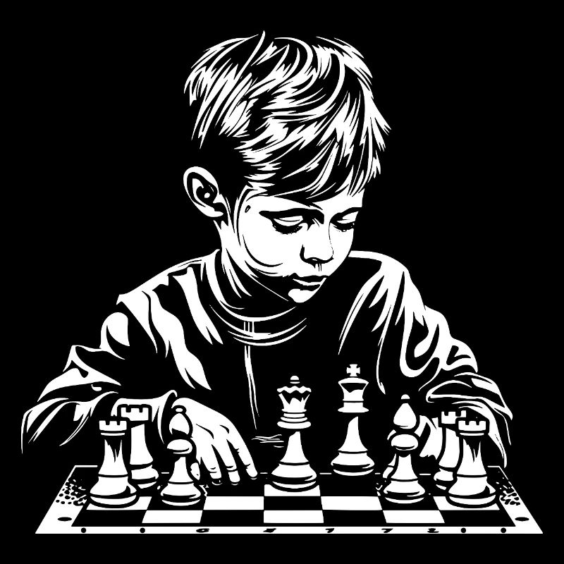 Chess Boy Sketch