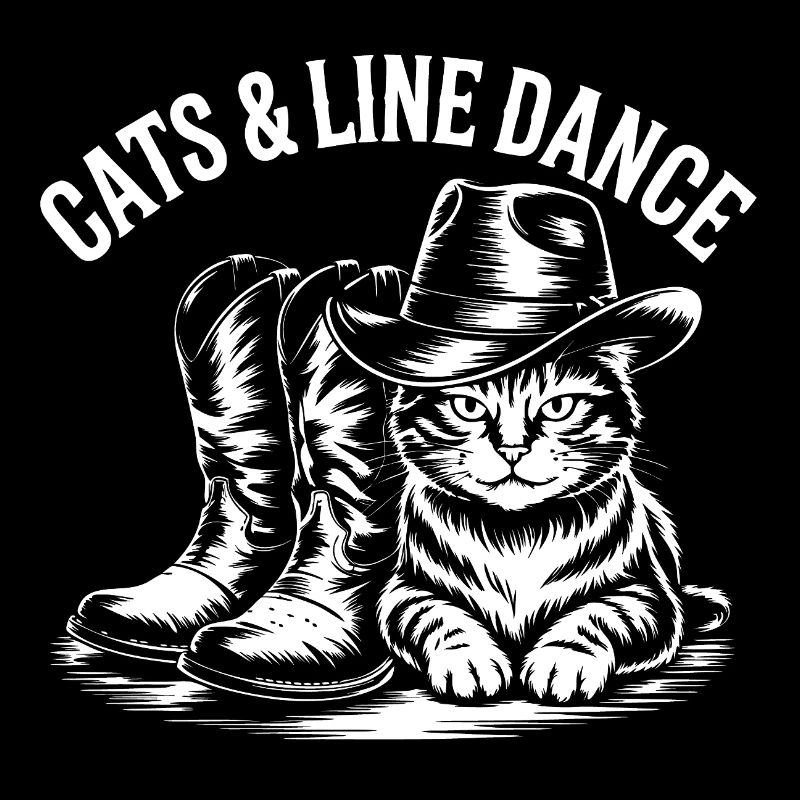 Cat Line Dance Cowboy