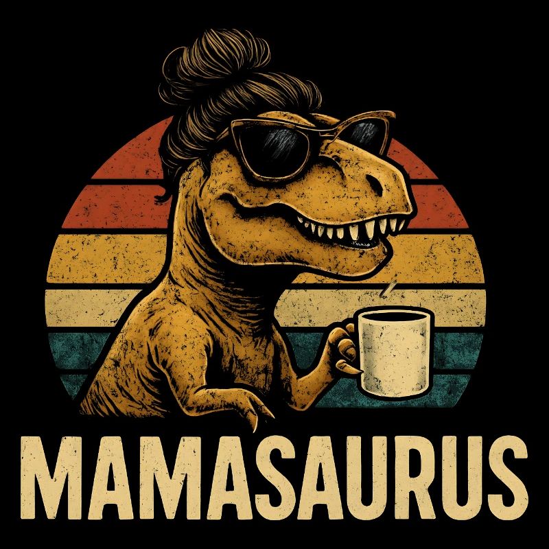 Mamasaurus Mama Mutter Geschenkidee Humor Lustig