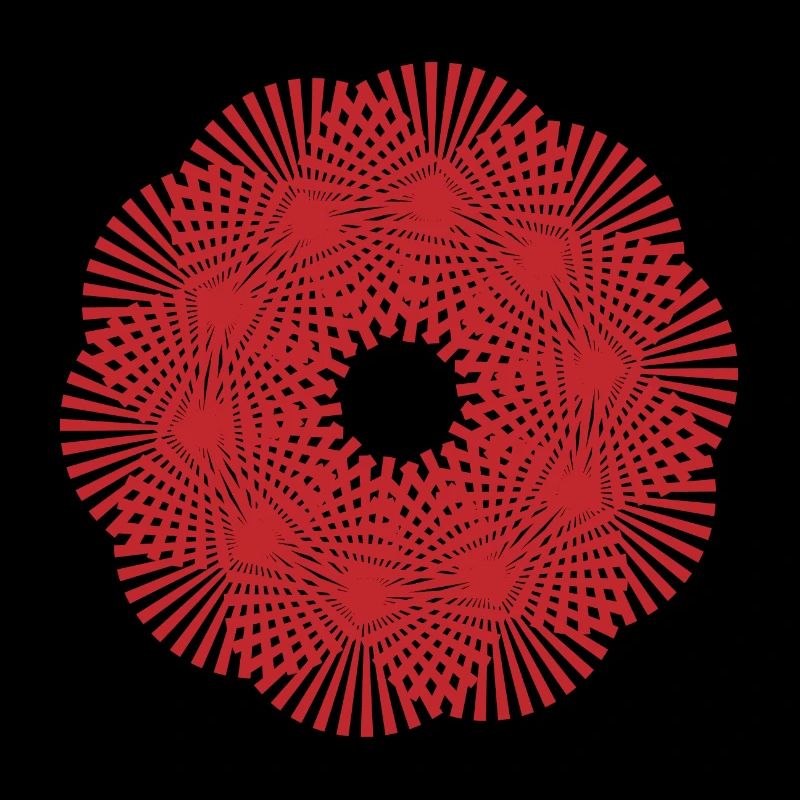 Mandala | Rayons de soleil | Modèle