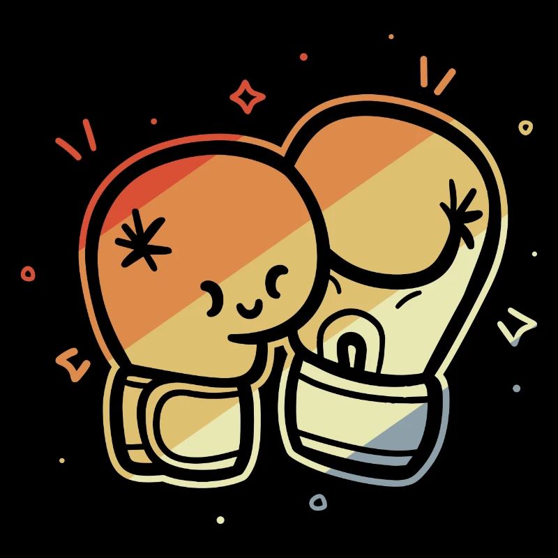 Vintage Boxhandschuhe Comic