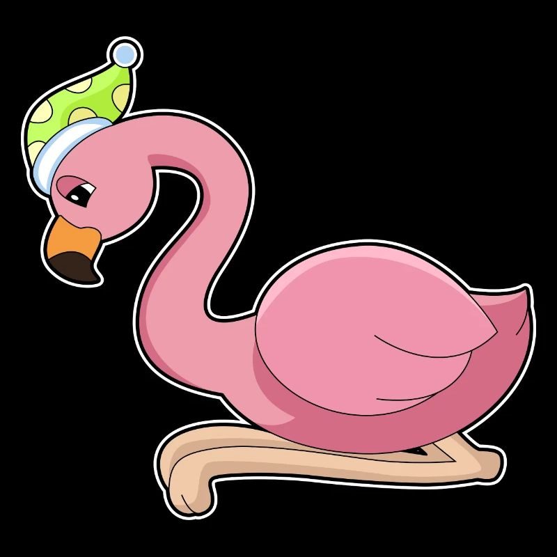 Bonnet de nuit Flamingo Sleeping