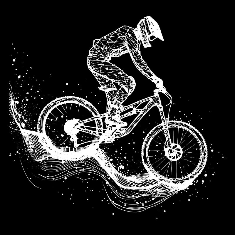 Mountainbiking Zeichnung