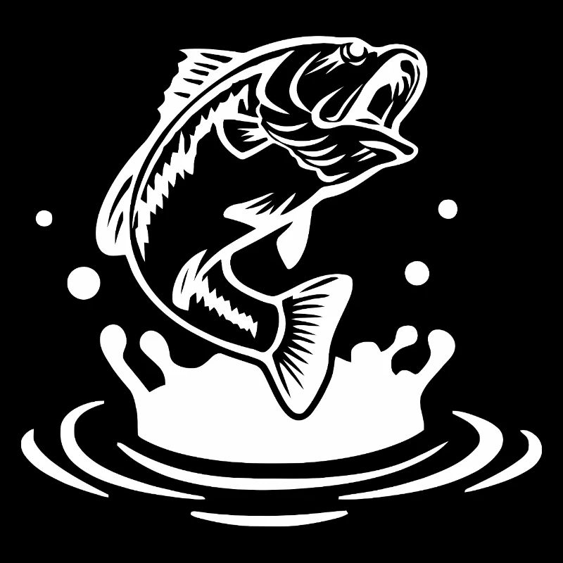 Dynamic Fish Jump Illustration
