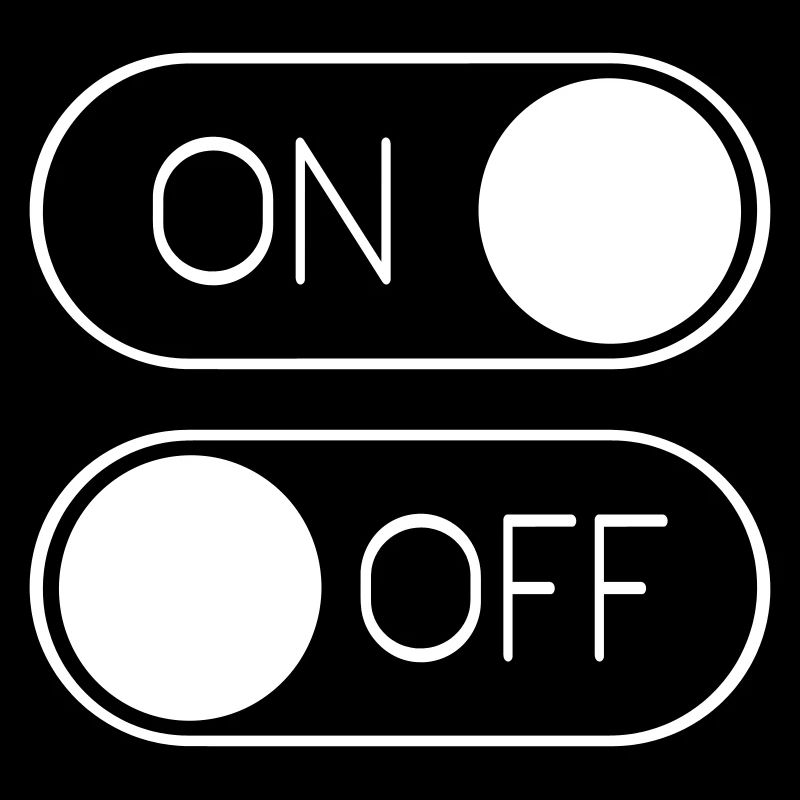 Basculer le graphique Activé Désactivé Interrupteur