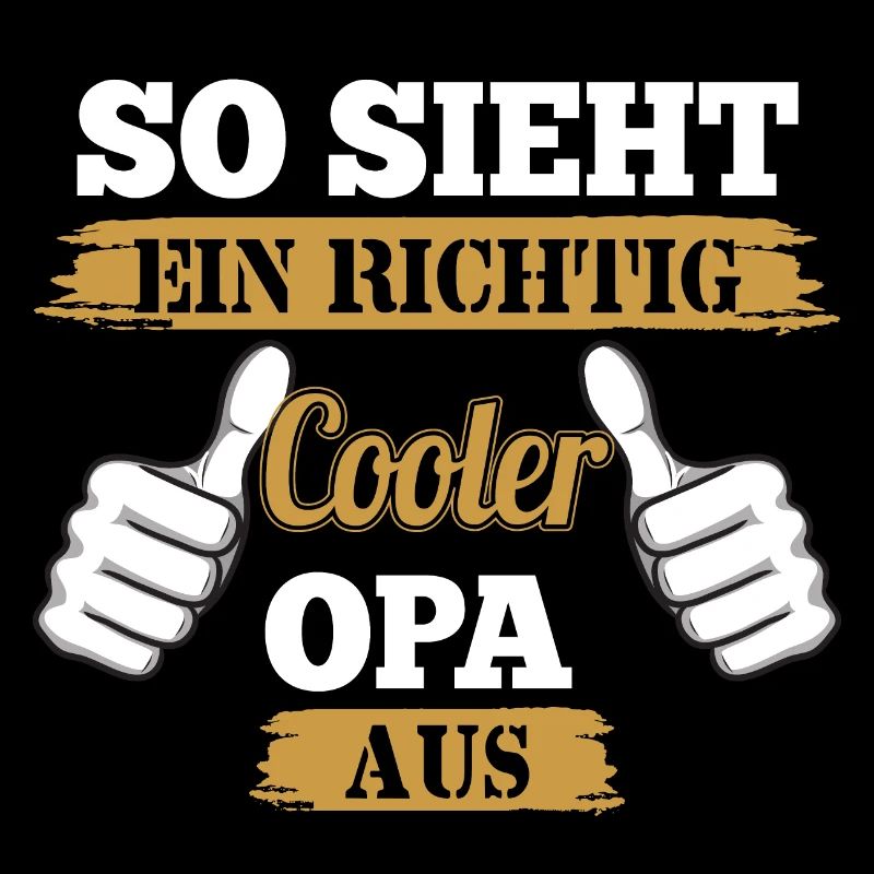 So sieht ein richtig cooler Opa aus Großvater