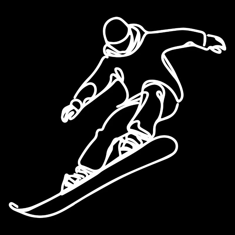 Snowboarder Drawing