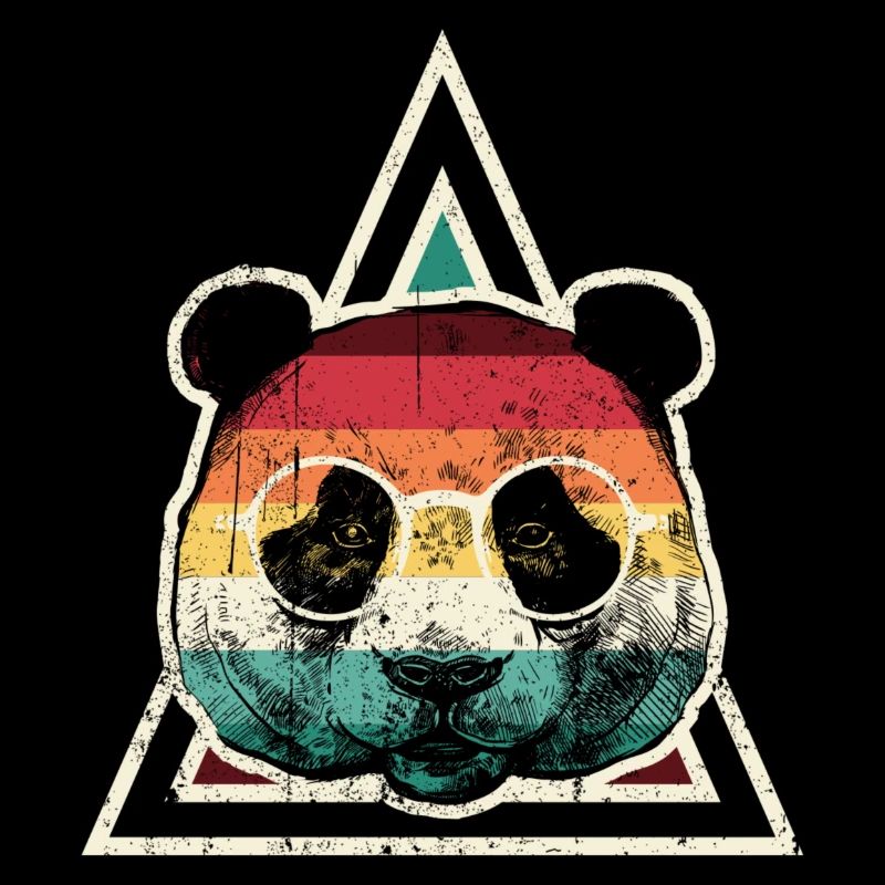 Prisme Panda arc-en-ciel