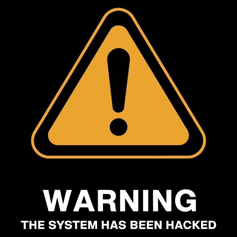 Warnsymbol für gehackte Systeme