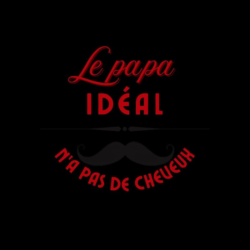 Le papa idéal moustache rétro
