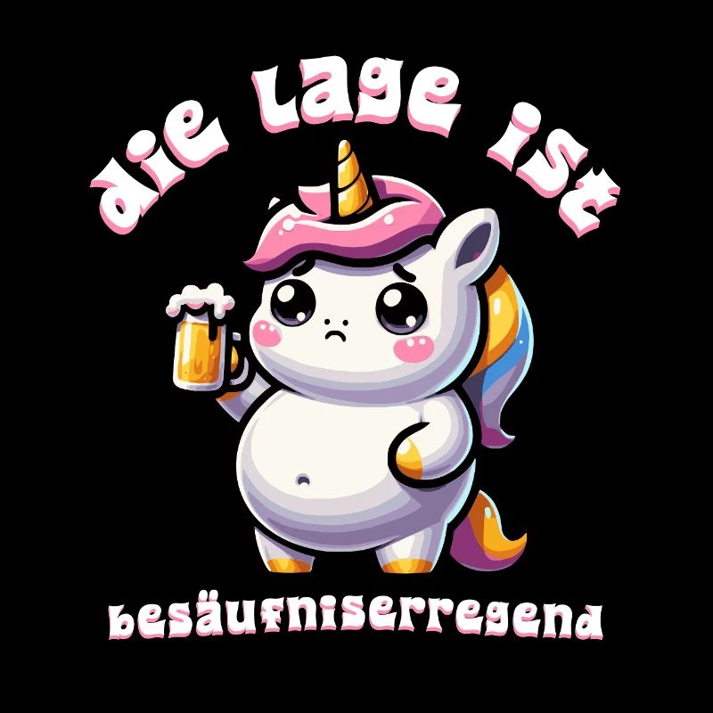 Süßes Einhorn Bier Feier