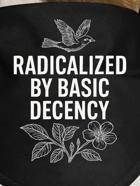 Radicalized by Basic Decency Statement Shirt 