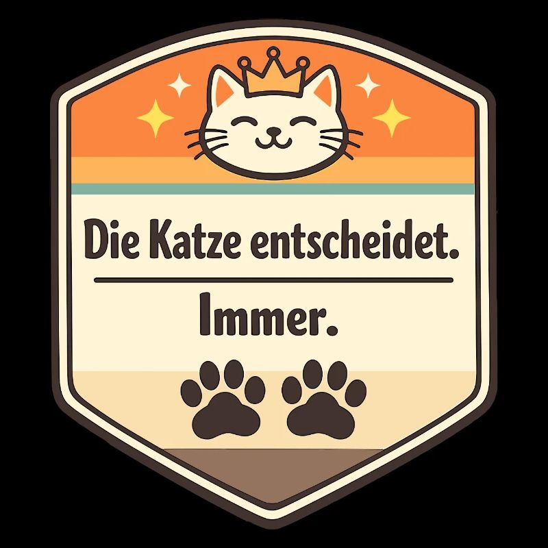 Die Katze entscheidet. Immer.