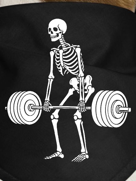 Skeleton weight lifting
