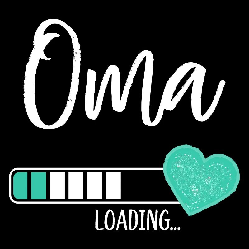 Oma Loading Herz Enkel Junge Werdende Großmutter