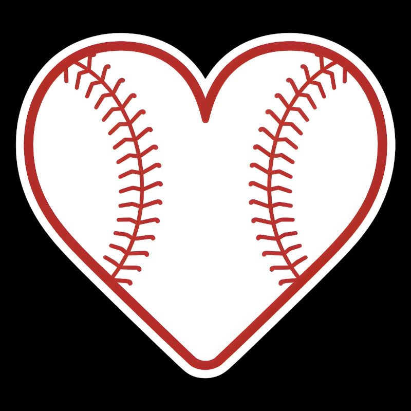 Baseball Herz Design Liebe Baseball
