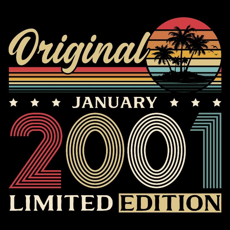 25th Birthday Original January Year 2001