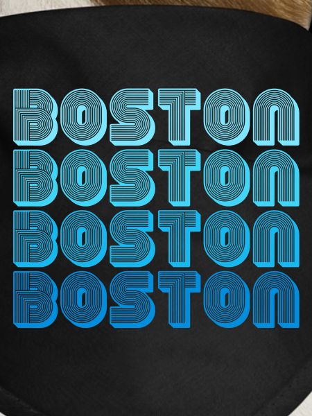 Boston Repeat Pattern Blue Gradient