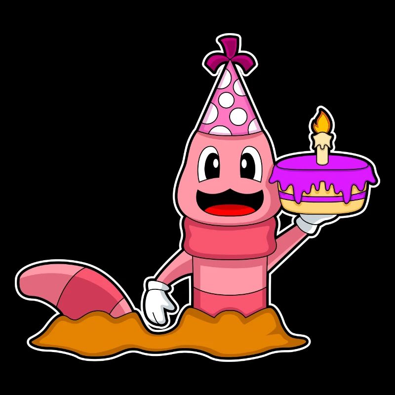 Gâteau d’anniversaire Worm