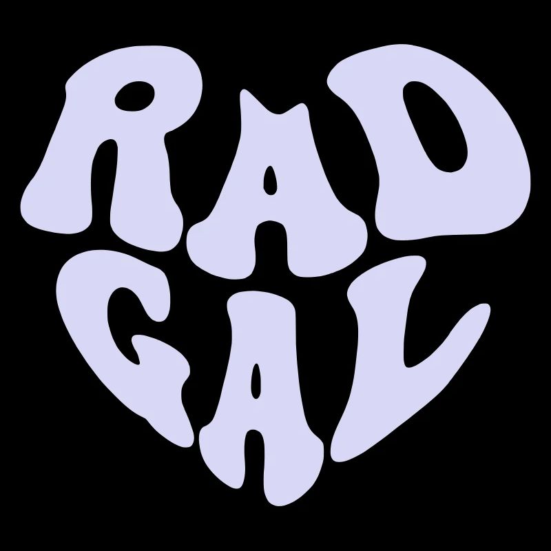 Rad Gal - Retro Heart (Custom Color)
