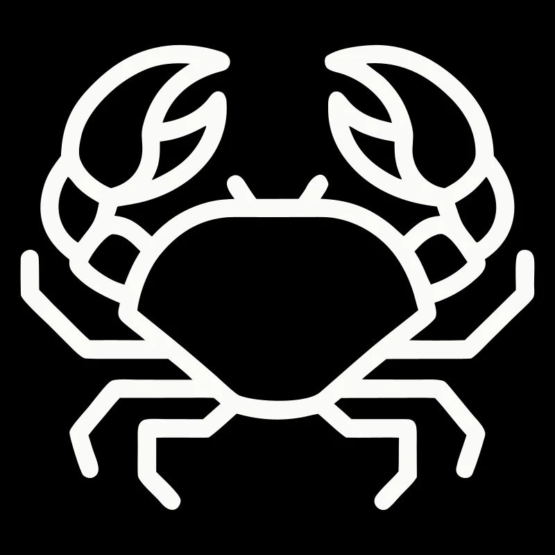 Crabe Minimaliste en Ligne