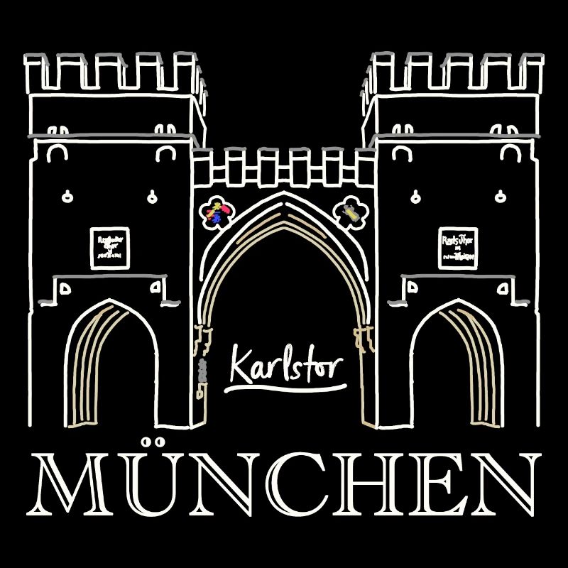 Munich, Karlstor am Stachus