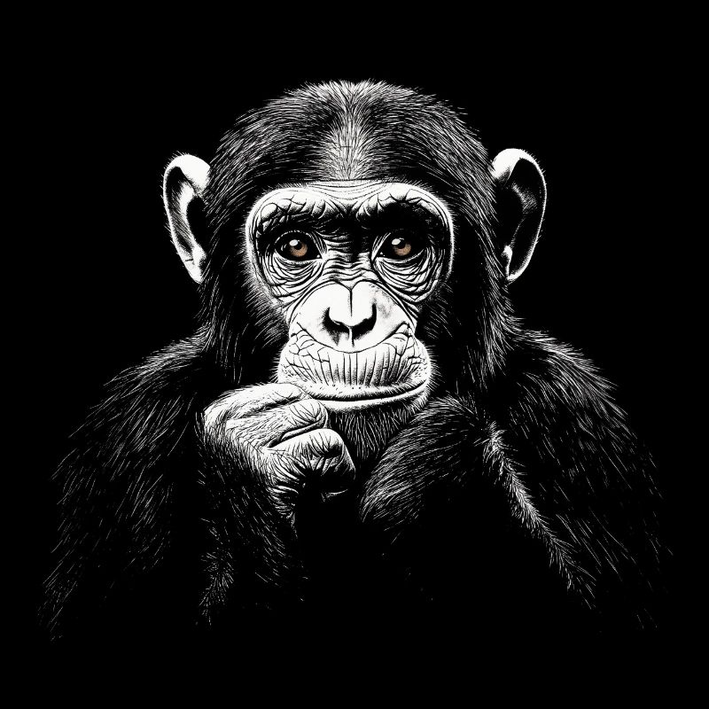 Chimpanzé Portrait Faune Faune Jungle