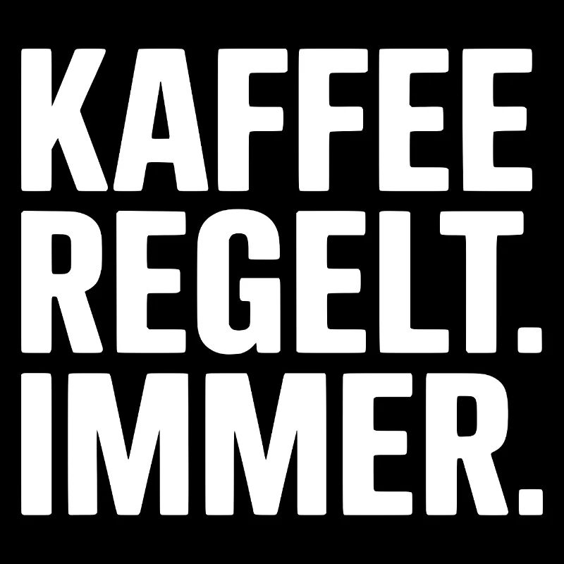 Kaffee regelt - Lustiger Spruch