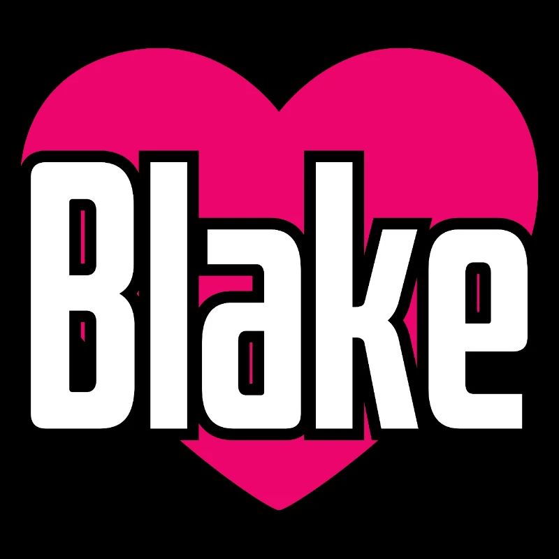 J’aime Blake Coeur rose J’aime Blake