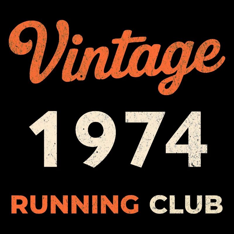 Idée de cadeau d’anniversaire vintage du club de course de course 1974