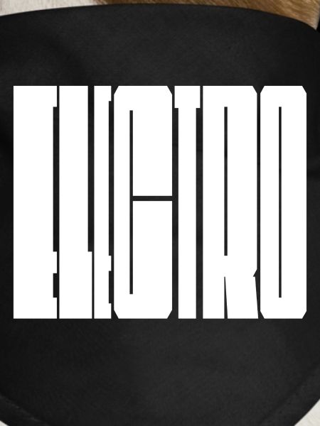 Electro music bold logo design